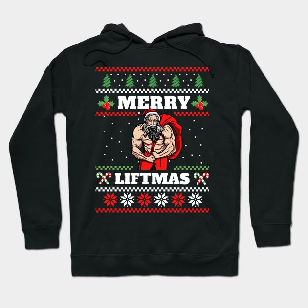 Ugly Sweater Gym Christmas Hoodie by SNZLER